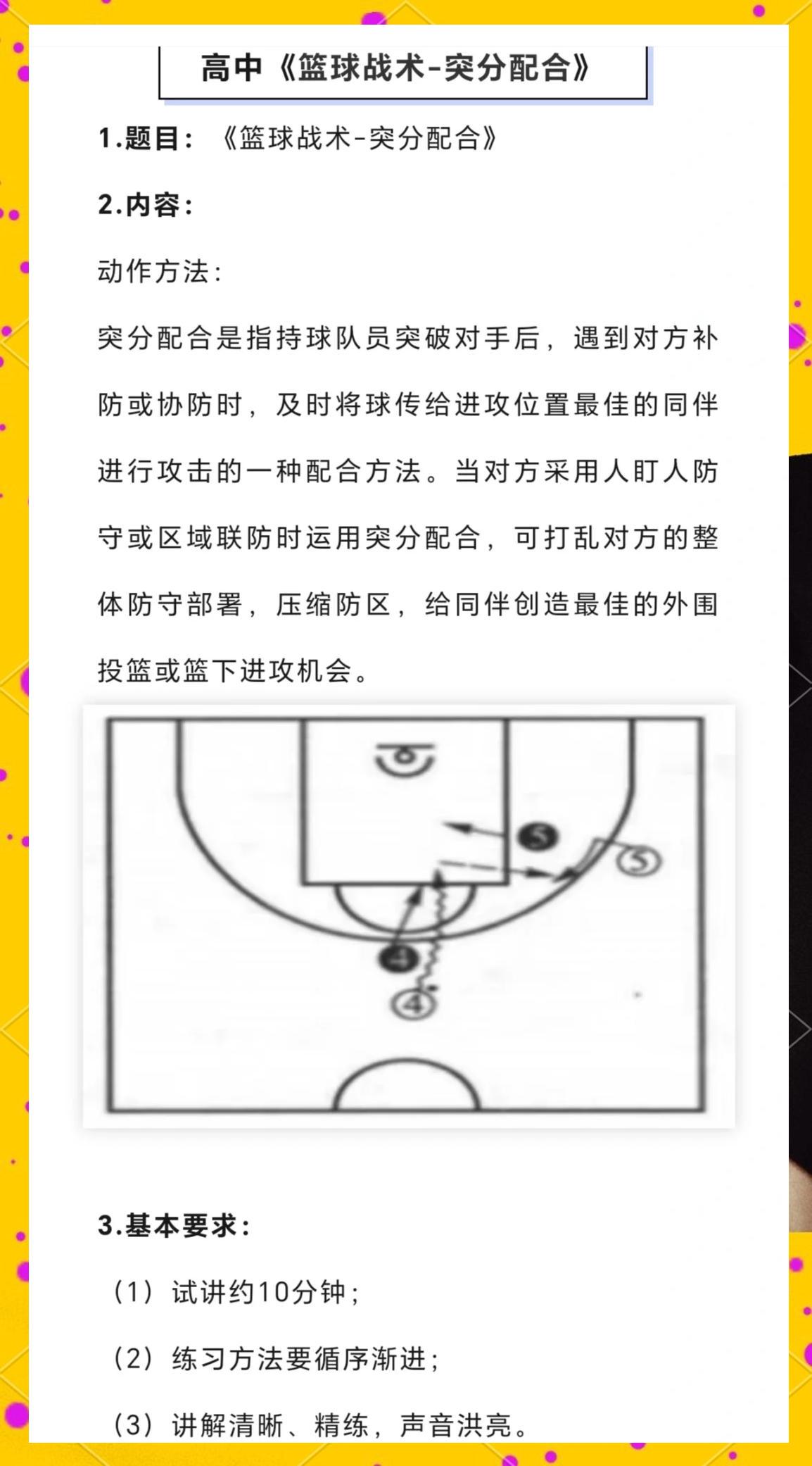 篮球战术教学训练方法与步骤