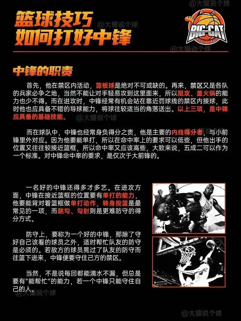 为什么篮球球员需要清楚自己的场上职责